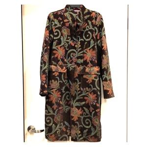 Velvet Embroidered Coat